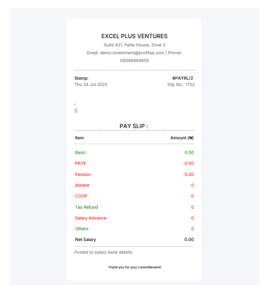 HR Payslip