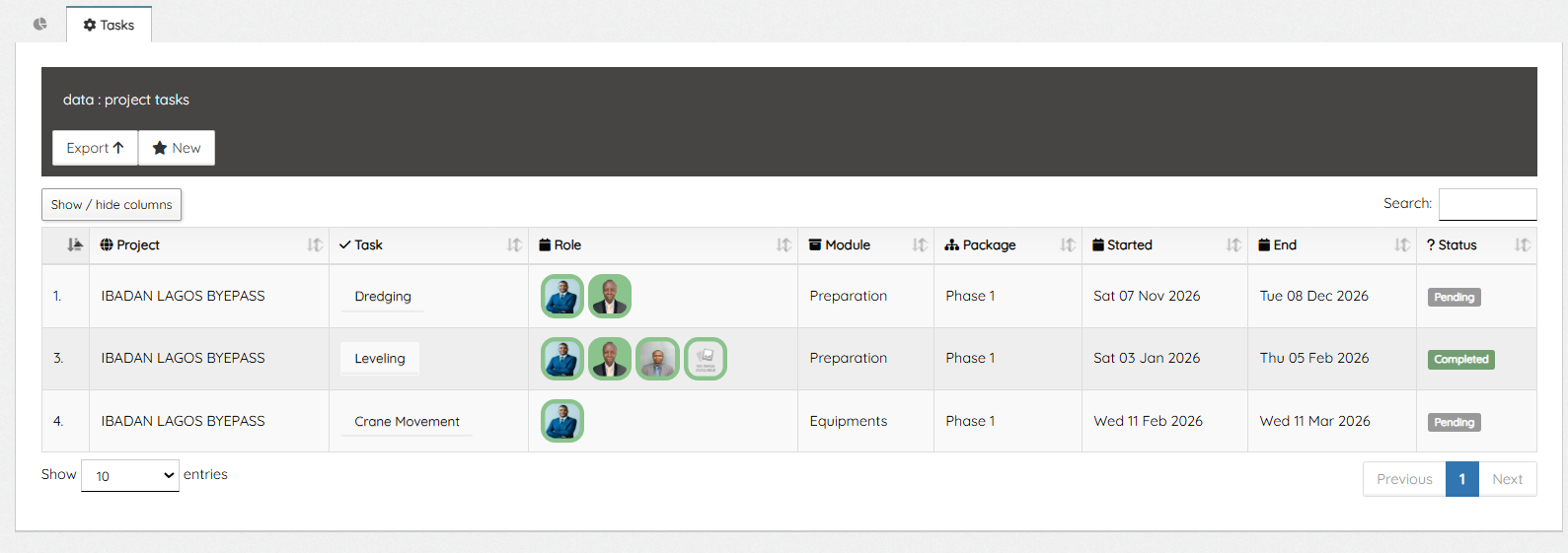 HR Tasks