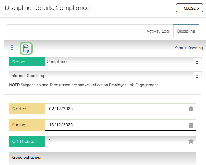 HR Discipline